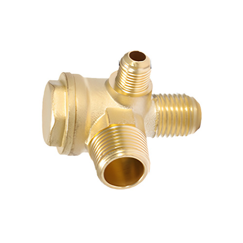 1.1KW oil-free air compressor one-way valve pneumatic check valve air pump pressure check valve three-way 10*16*20mm
