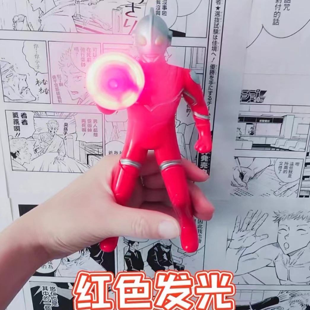 Douyin Superman Mini ventilador portátil portátil luminoso portátil ventilador de presión manual Regalo de juguete luminoso manual