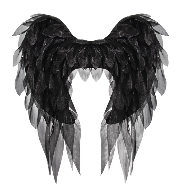 Black organza angel wings HC24BA171AV1
