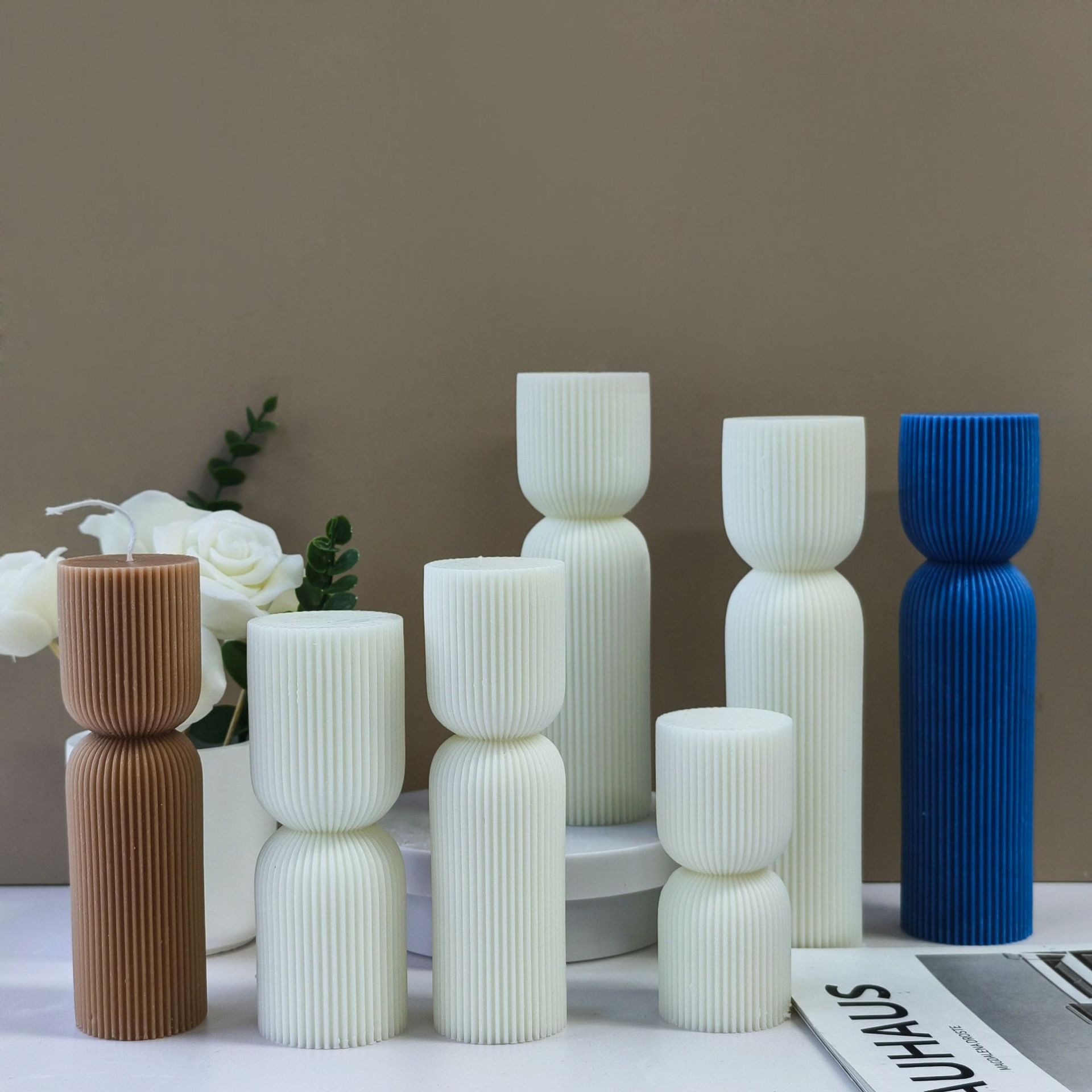 Jiahui-mei transfronterizo rayas columnas bananas molde DIY cilindro magnetic strip ornamentos ornamentos abrasivos