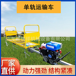 Orchard Monorail Transport Vehicle Scenic Area Building Materials Rail Vehicle Agricultural Climbing Small Train Transportation Efficiency High Safety