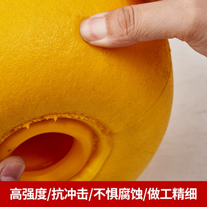 Yellow marine buoy, swimming pool from foam