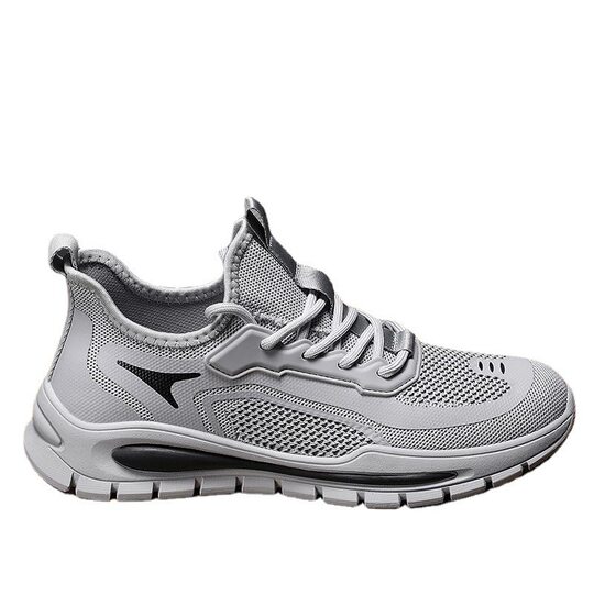 Men's shoes new 2025 spring and summer mesh fly woven breathable running sneaker men's work casual coconut shoes wholesale