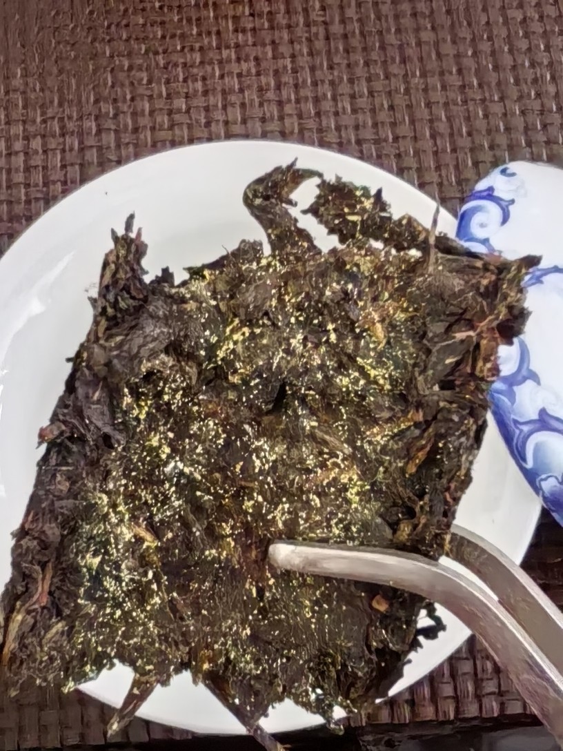 【送茶刀2斤金花黑茶】手筑茯砖茶天尖茶安化黑茶叶安华黑茶1000g