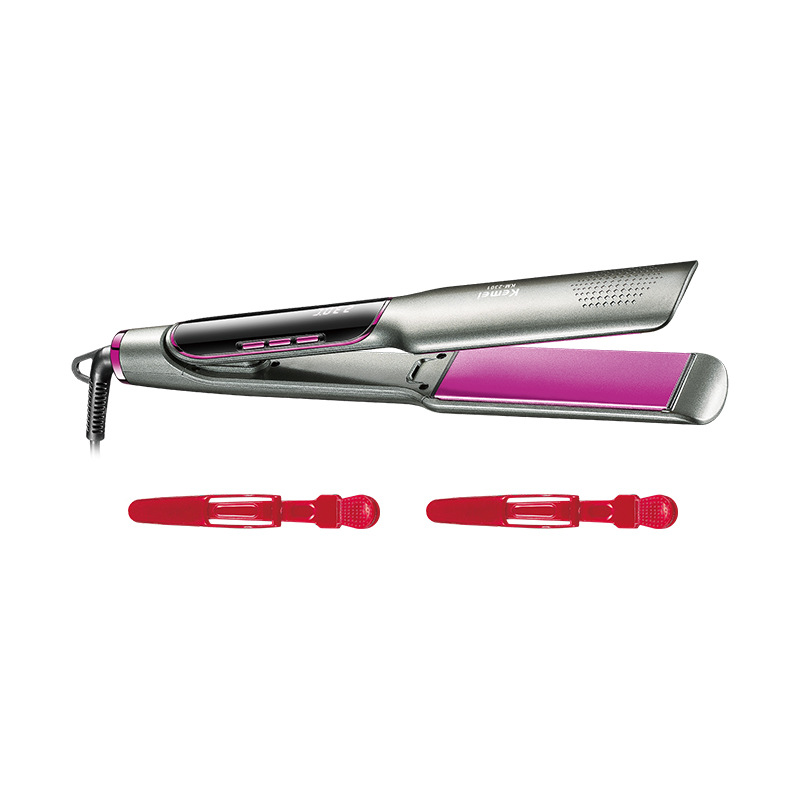 Rizador y Plancha de Pelo Kemei KM-2301 para Uso Doméstico, Herramienta de Peinado, Plancha Alisadora, Rizador de Pelo, Venta al por Mayor