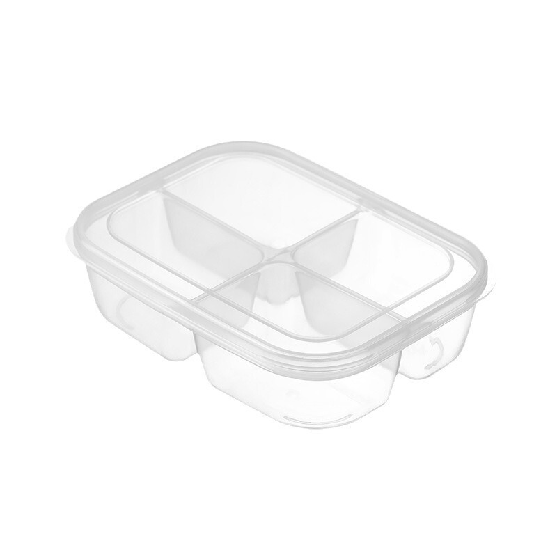 日本食品保存箱キッチン食品調理準備厚みのある 4 コンパートメント鮮度保持ボックス冷蔵庫冷凍肉密封ボックス|undefined