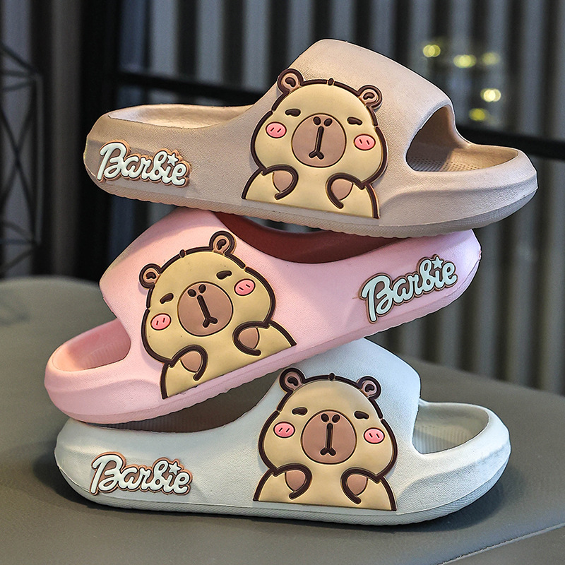 Children's Slippers Home New Bathroom Non-Slip Soft Sole Middle and Big Children's Baby Slippers Children's Shoes