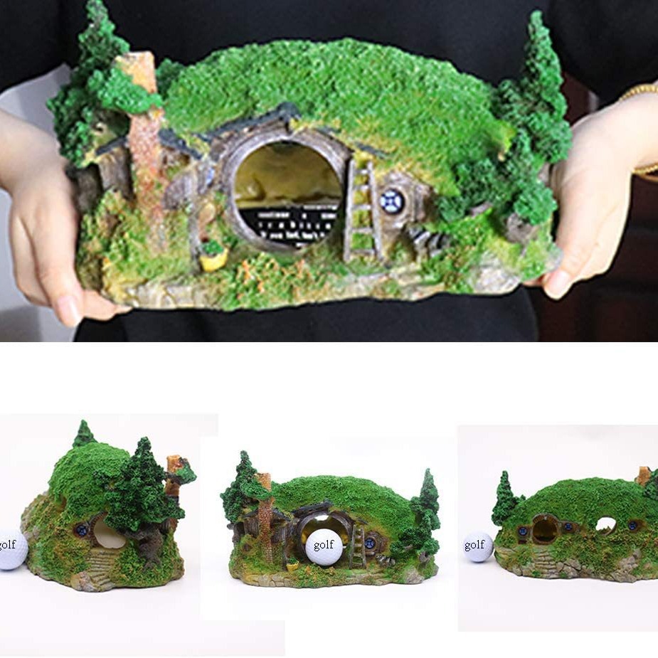 Tanque de peces paisajismo Castillo paisajismo refugio peces y camarones Shelter House cangrejo ermitaño crawlers caja Hobbit House Tree House