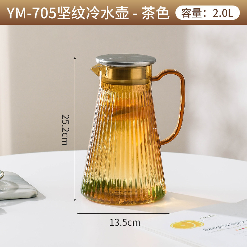 PC冷水壶加厚商用大容量饮料壶餐厅果汁壶酒吧KTV带盖亚克力水壶|undefined