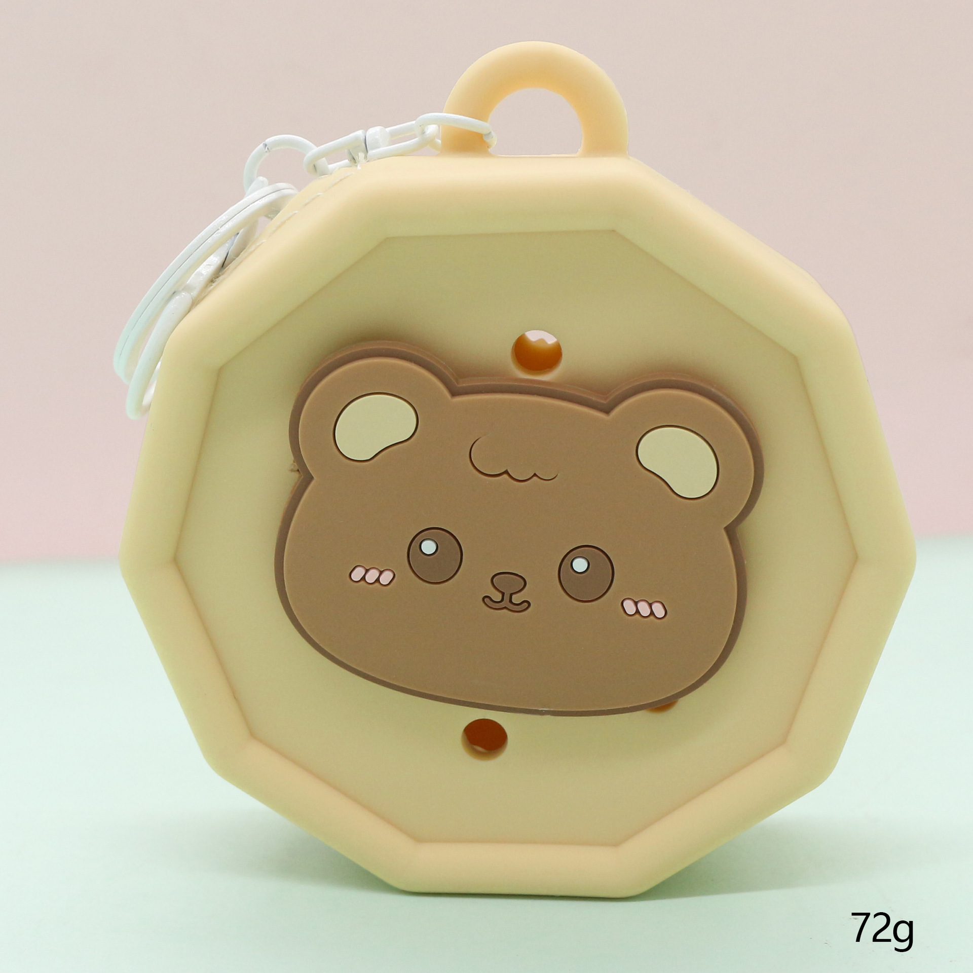 Inventario de dibujos animados de silicona agujero bolsa mini bolso diy bolsa de almacenamiento bolso auriculares llavero colgante regalo