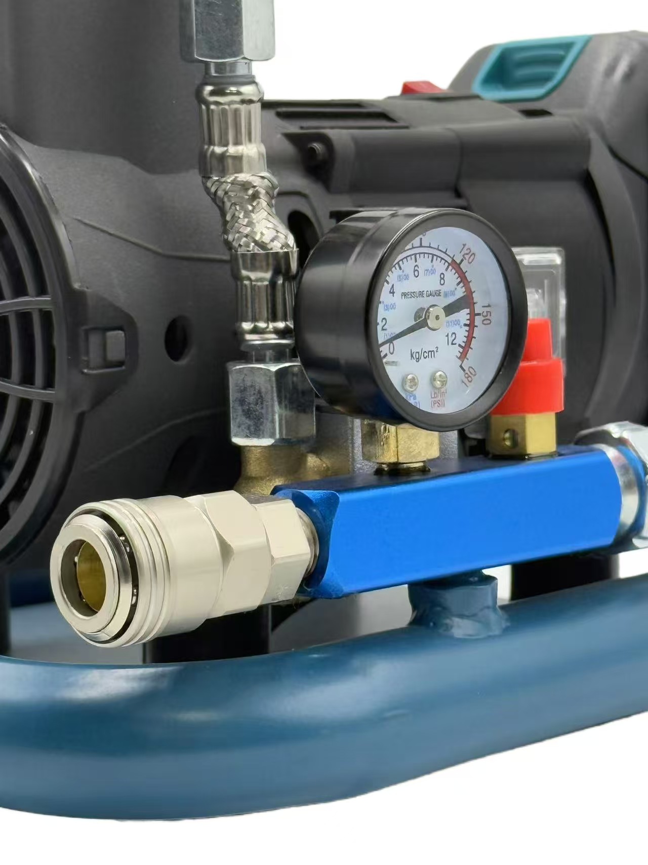 Lithium Battery Air Compressor Mini Portable Air Pump Oil-Free Silent Air Compressor for Woodworking Air Nail Gun