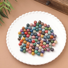 厂家直销精品10mm螺钿圆珠大漆珠纯手工地摊直播货源国风手串佛珠