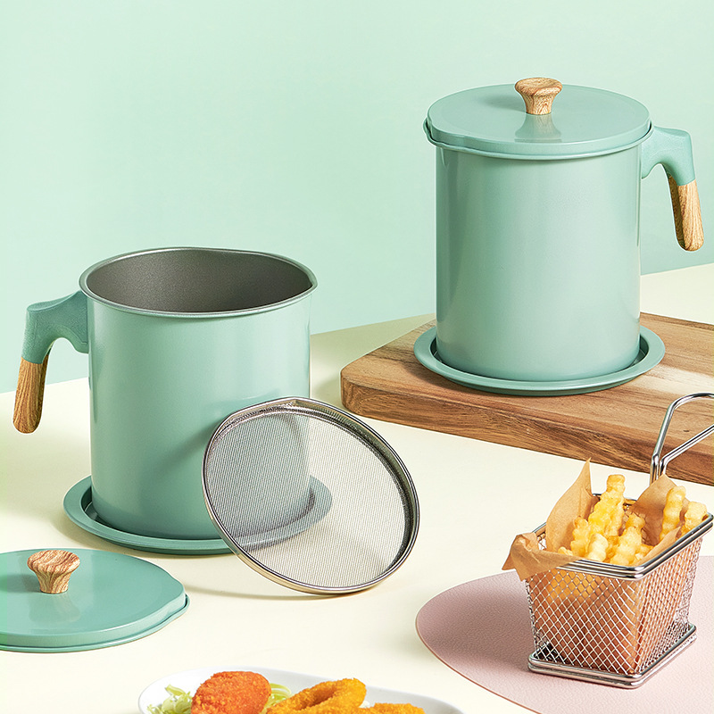 Cross-border kitchen filter oil kettle large capacity pouring oil tank with lid large capacity oil residue separation oil storage kettle oil kettle oil storage