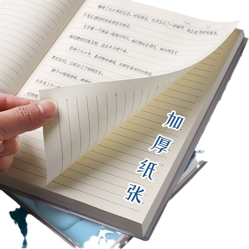 Mengjin engrosamiento B5/16K funda de goma cuaderno papelería para estudiantes cuaderno inspirador pequeño fresco adecuado para estudios de oficina