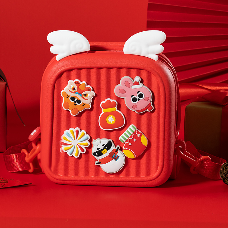 Popular conejo año niños viajan pequeña mochila hombro del bebé bolsa de mensajero kindergarten dibujos animados DY Navidad regalo Año Nuevo