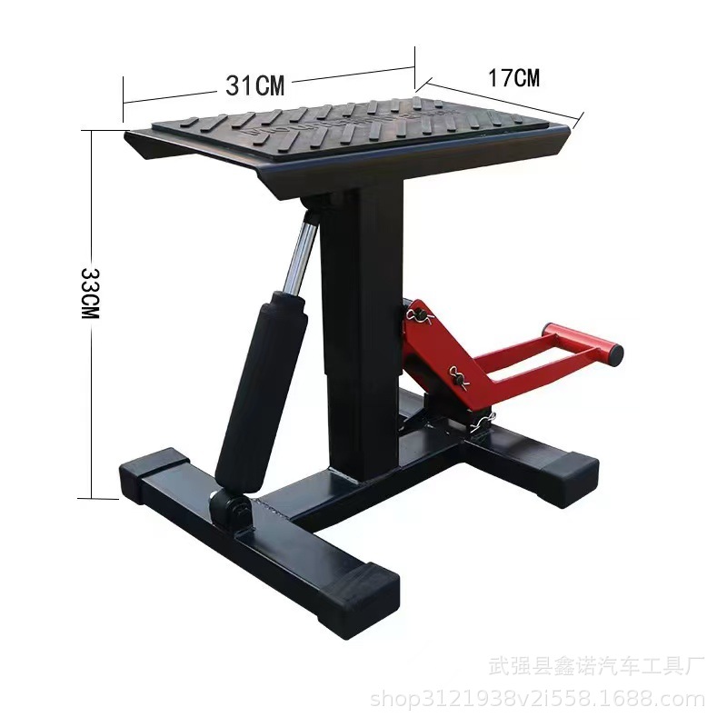 Banco hidráulico de mantenimiento para motocicletas banco de reparación estacionamiento y soporte de arranque