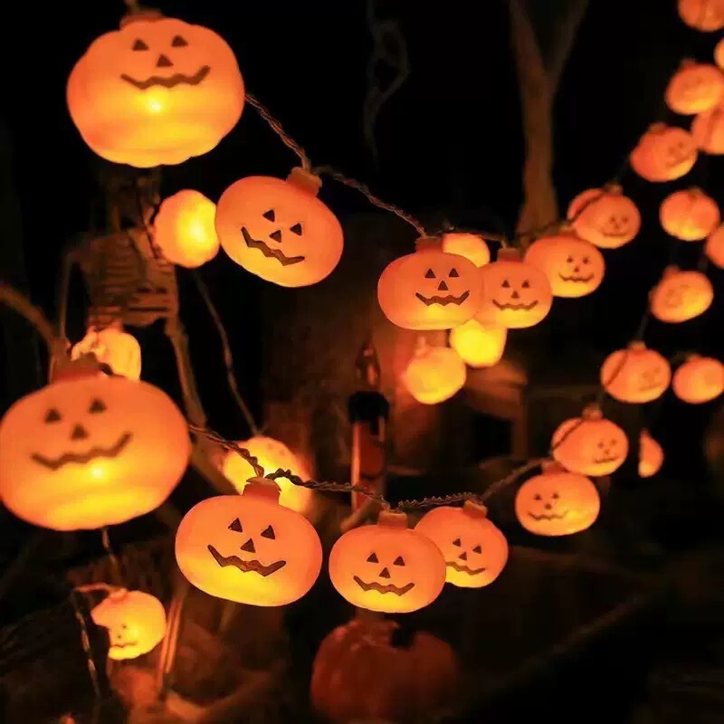 クロスボーダーハロウィン LED パンプキンゴースト目玉ライトストリングソーラーストリングライトゴーストフェスティバルアレンジメント雰囲気装飾ライト|undefined