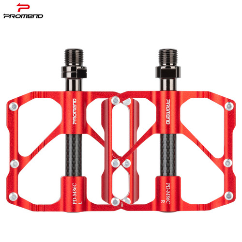 New PROMEND bicycle pedals R87C road bike carbon fiber bearing pedals mountain bike 3 bearing pedals