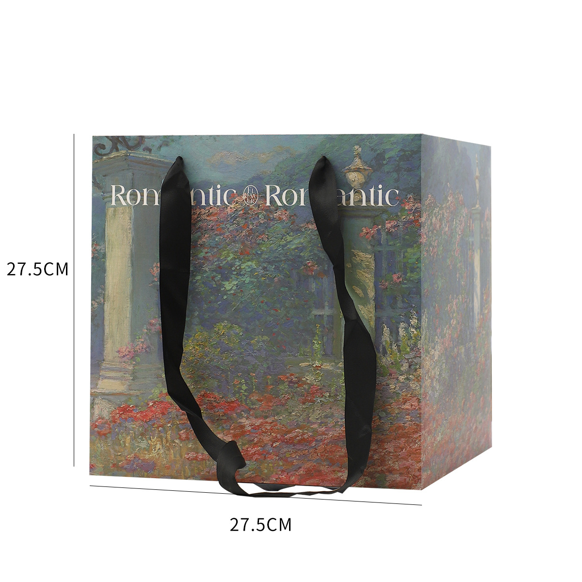 En línea de la celebridad de texto cuadrado arreglo floral bolsa de flores ramo de flores bolsa de embalaje bolsa de regalo bolso floral tienda de flores material al por mayor