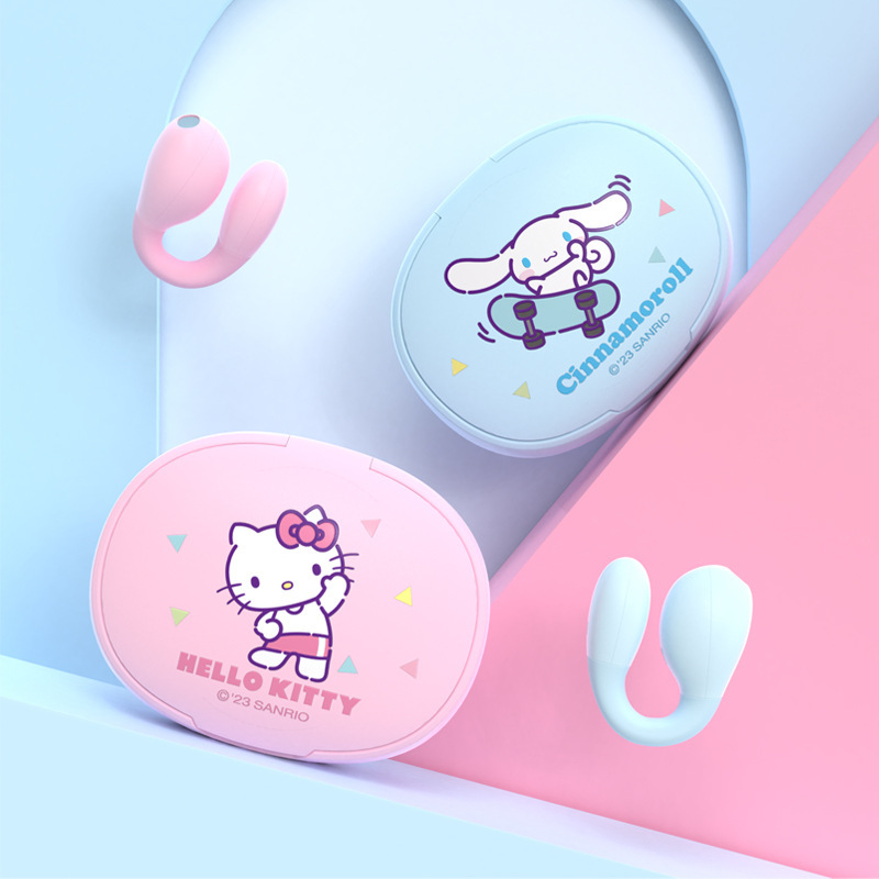 Sanrio Bluetooth headset wireless high sound quality clip ear-type non-ear bone conduction sports running female new cute