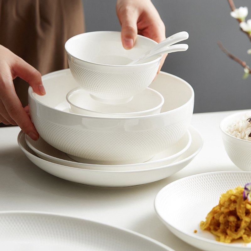 2025 New Model, Particularly Beautiful and High-Quality Food-Grade Ceramic Bowls for Home Use, a Particularly Beautiful Bowl and Plate Set