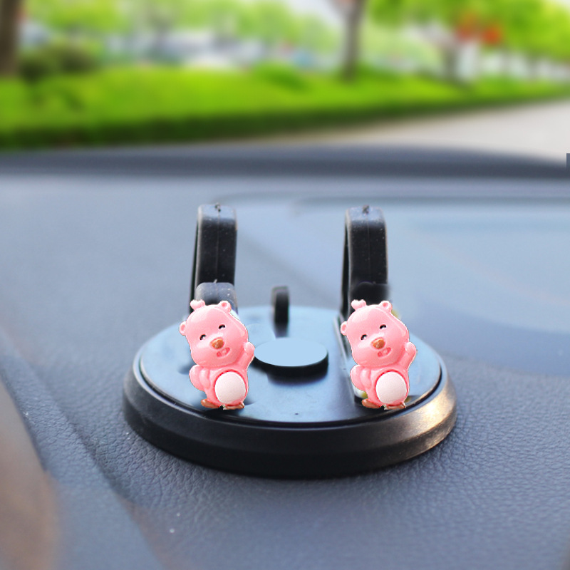 Nuevos adornos de coche de resina Beaver Hill Adornos de la pantalla de navegación de la consola central del coche de dibujos animados Adornos de la cabeza