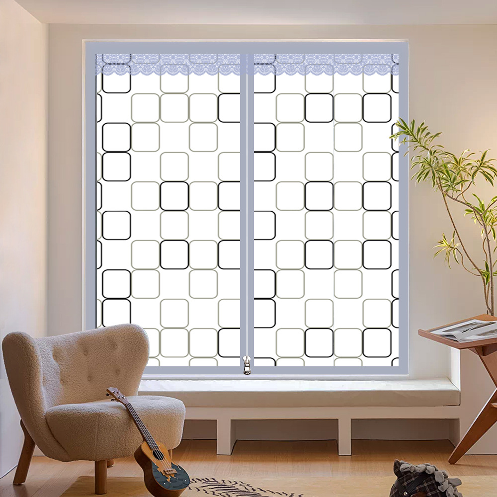 invierno cortina de aislamiento térmico a prueba de viento ventana de sellado de fugas de viento artefacto de viento tela de plástico gruesa anticongelante aislamiento frío