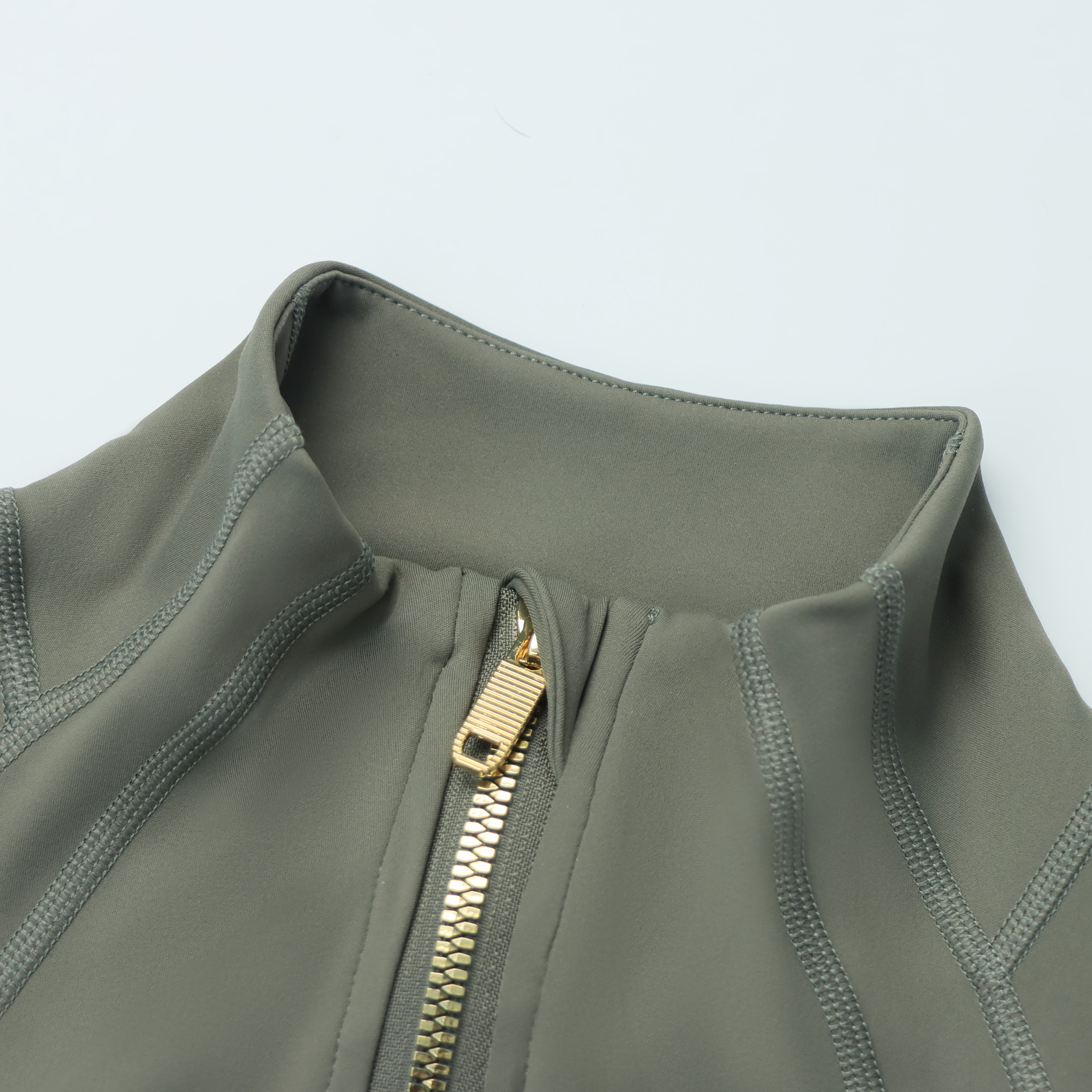 Women's High Neck Half-zip Scuba Hoodie Fleece Lined Pullover_voghion.com