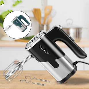 Cross-Border Export Handheld Egg Beater Electric Household Stainless Steel Fully Automatic Multi-Functional Dough Cake Cream