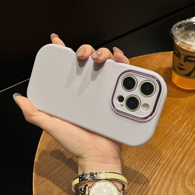 小胖妹纯色手机壳适用iphone苹果17精孔马卡龙保护套肤感防摔全包|undefined