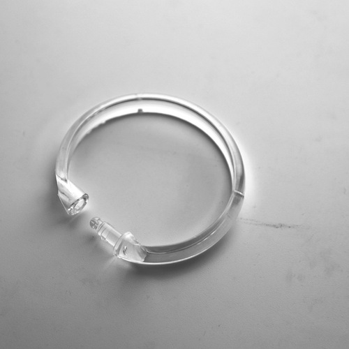 Cross-border shower curtain hook creative plastic bed curtain ring accessories round transparent shower curtain ring large curtain hook