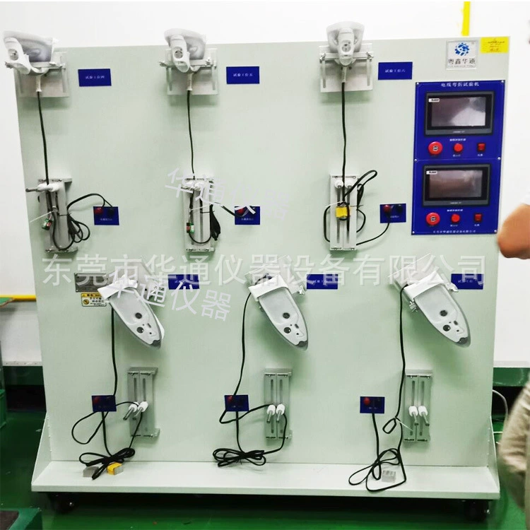 Huatong Небольшой бытовой прибор катанец устойчивая к изгибу испытательная машина PLC сенсорный экран провода изгиб качания испытательная машина шесть рабочих мест