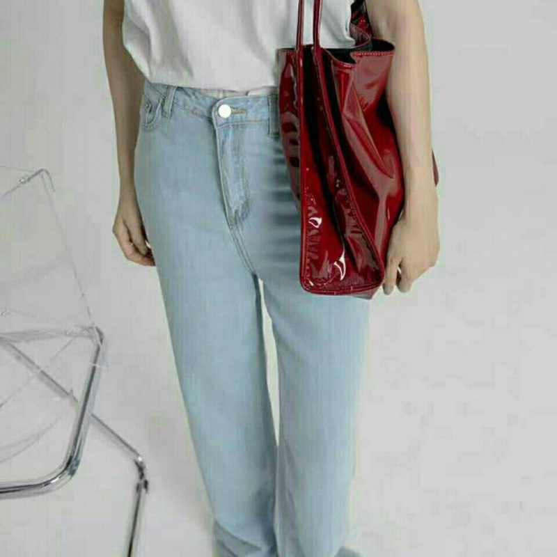 Moderner Roter Damenrucksack Klassischer Freizeit Rucksack_voghion.com