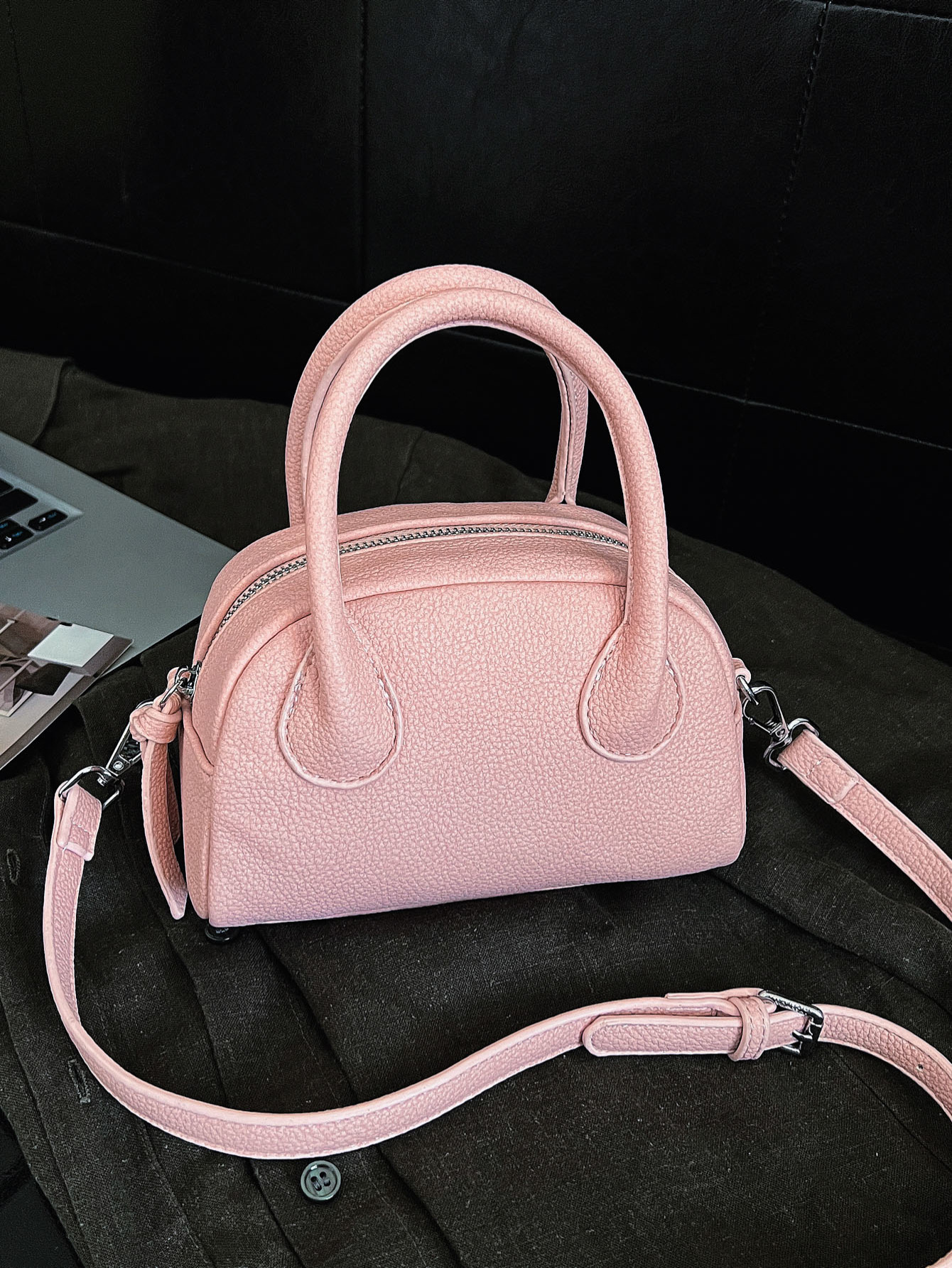 2026 nueva moda ocio personalidad retro estilo extranjero bolso de nicho de diseño de mujer textura bolso de concha de hombro image 4