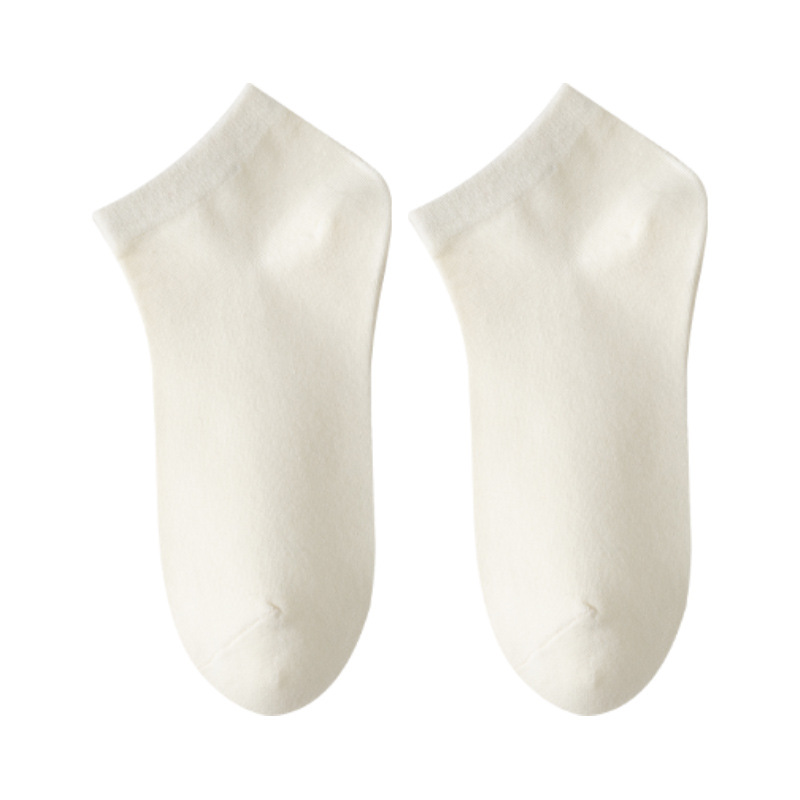 Calcetines Calcetines antideslizantes para mujer de algodón puro, calcetines de barco antideslizantes, calcetines invisibles transpirables y desodorantes, calcetines Zhuji, calcetines de mujer de todo fósforo