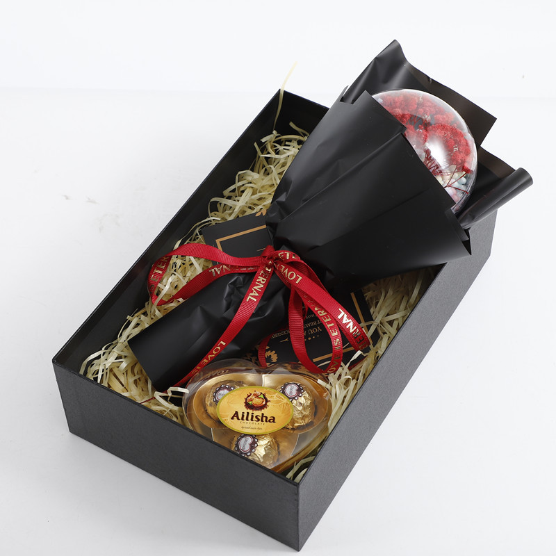 Navidad creativa cielo estrellado flor seca ola bola caja de regalo para hombre novia esposa novias pequeño regalo Comercio exterior al por mayor