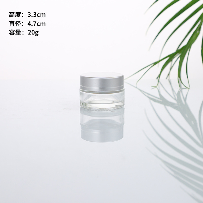 现货批发透明玻璃膏霜瓶高档化妆品瓶眼霜面霜瓶药膏瓶试用装分装|undefined