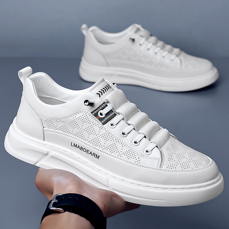 Zapatos casuales de verano para hombres Zapatos blancos casuales cómodos Zapatos de hombre de malla transpirables Calzado deportivo de todo fósforo Zapatillas de deporte para hombres al por mayor