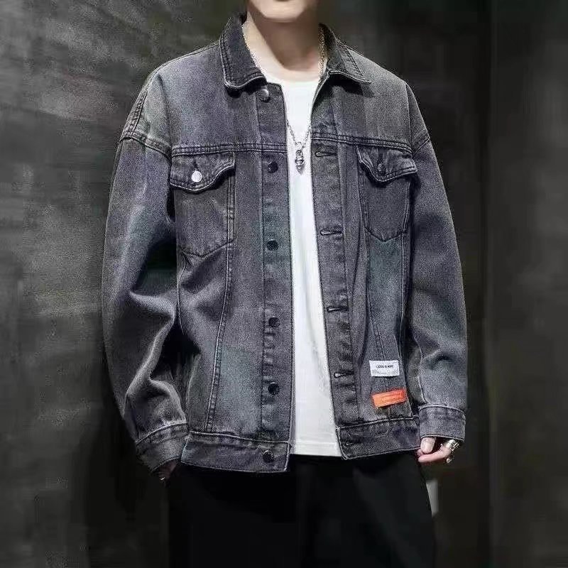 Abrigo de mezclilla chaqueta de hombre 2021 Primavera y otoño nueva tendencia Versión Coreana de ropa de invierno para hombre Marca Tide Top para hombre todo partido