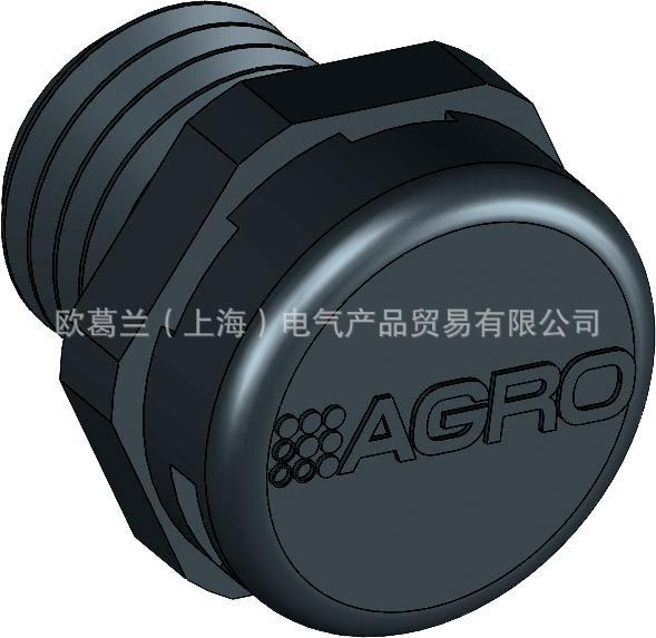 AGRO M12 带过滤膜 尼龙 压力平衡通风防水口 2445.12 2445系列