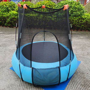 Ready Supply Inflatable Kidsren's Trampoline Kidsren's Trampoline Cloth Cover Trampoline Portable Home Trampoline