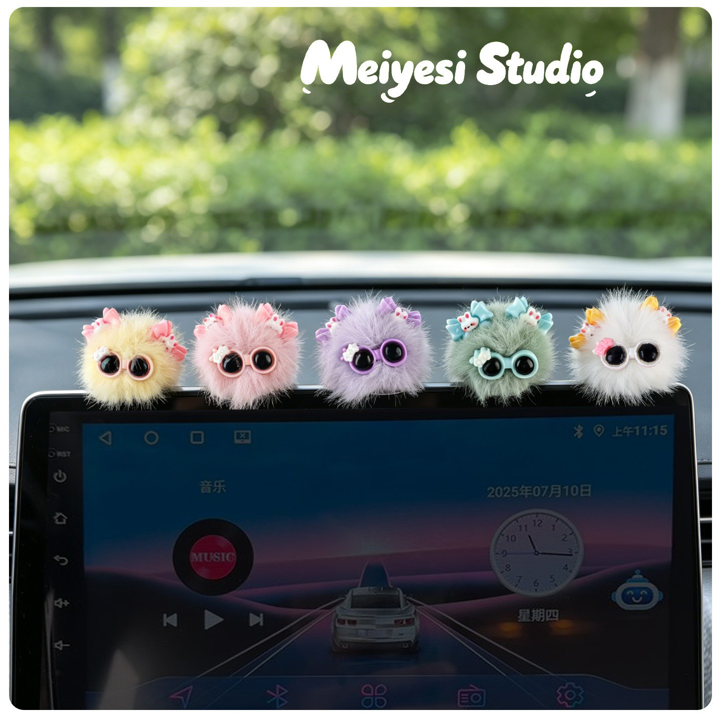 Nuevo elfo de carbón peluche pin de pelo accesorios agujeros zapatos bolsas decoración llaveros peluche adornos para automóviles