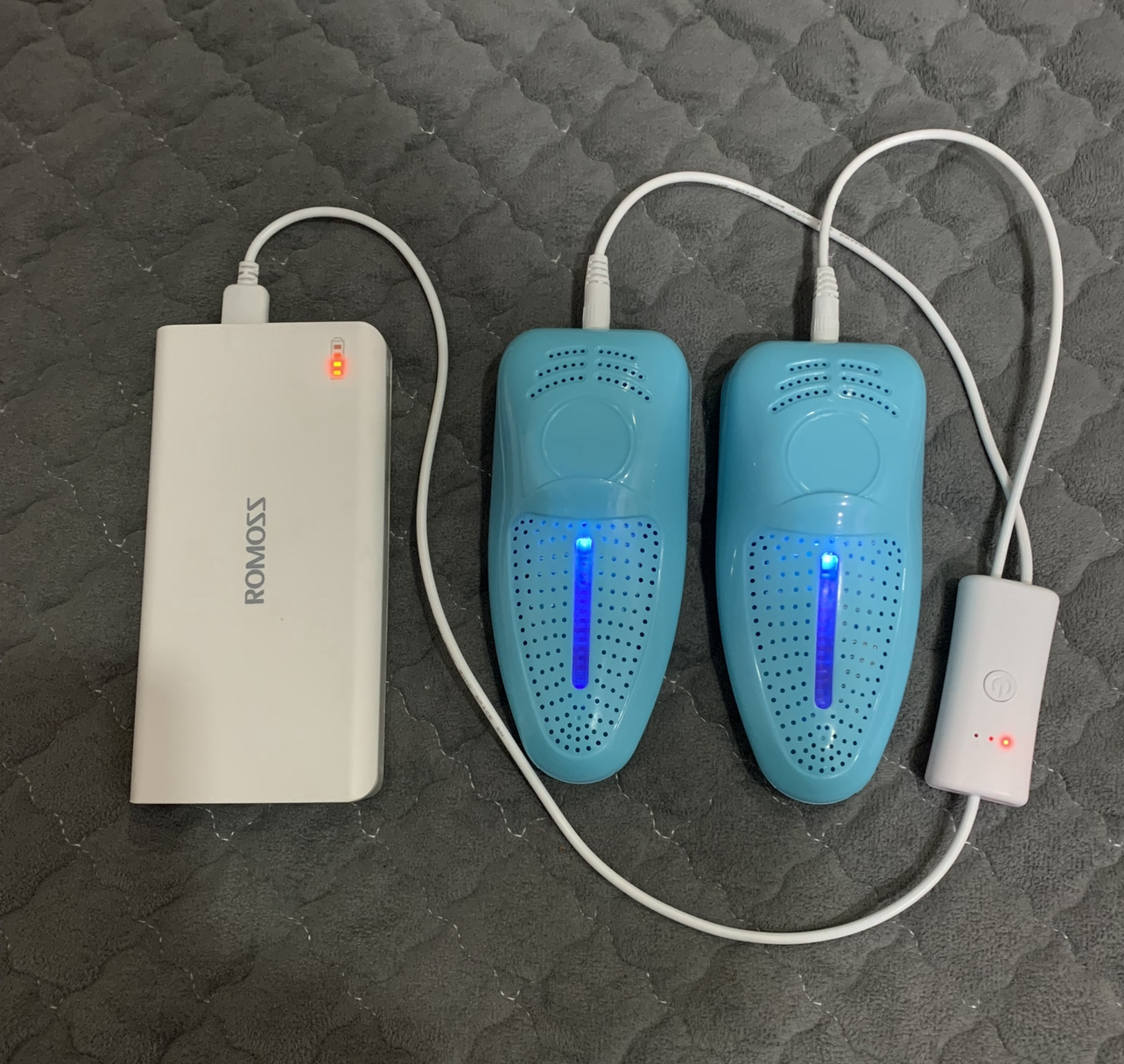 USB 호수 파란색 타이머 보라색 빛