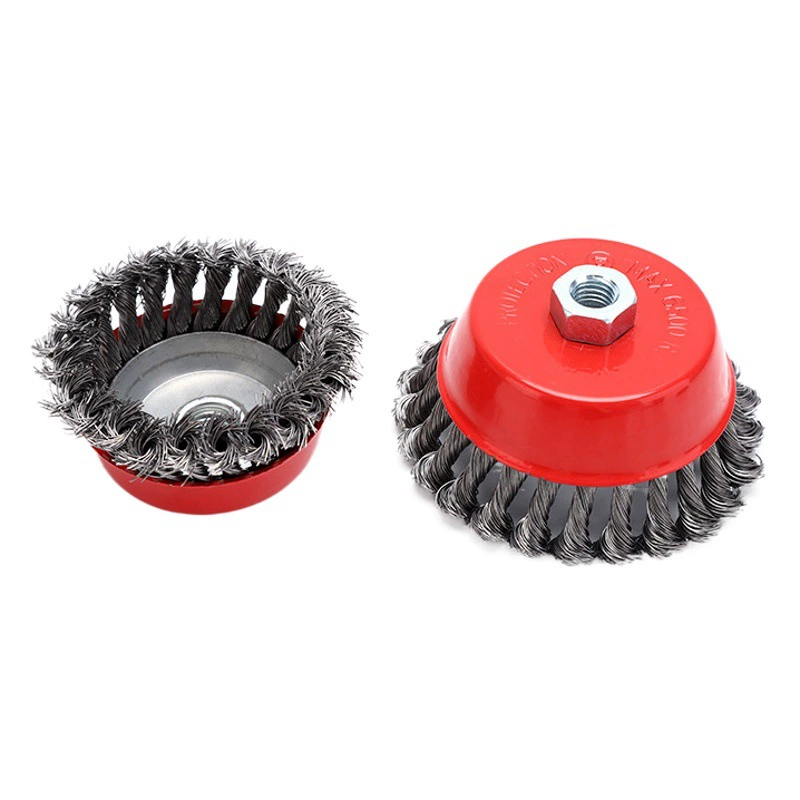 Фабрика полированного колеса для удаления ржавчины Щетка из нержавеющей стали для скручивания проволоки Тип чаши стальной проволоки Электрический стальной щетка для скручивания проволоки Тип чаши