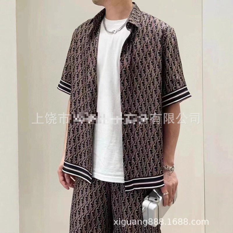 New Summer Trendy Brand Dijia Short-Sleeved 3D Printed Casual Trendy Shorts Shirt Sports Men's and Women's Hot-Selling Suit