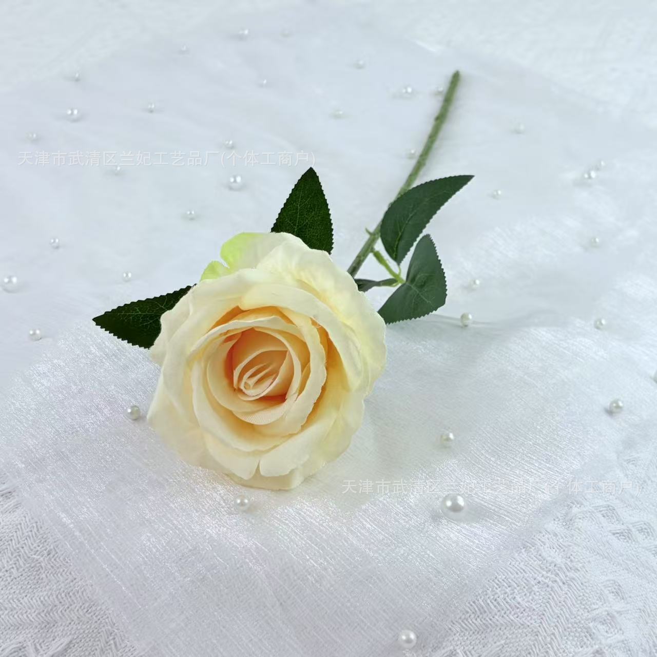 Paño de piel de simulación Acacia rosa flor falsa única flor artificial boda casa auditorio decoración ramo fotografía accesorios transfronterizos