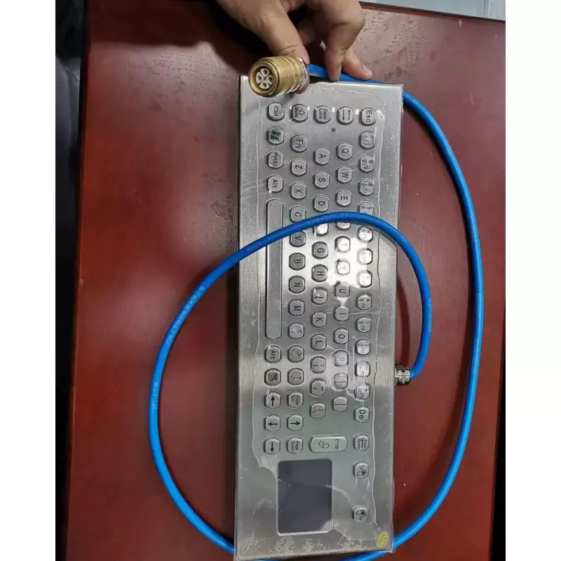 不锈钢拉丝面板矿用本安型计算机键盘 FHJ5S矿用本安型计算机键盘