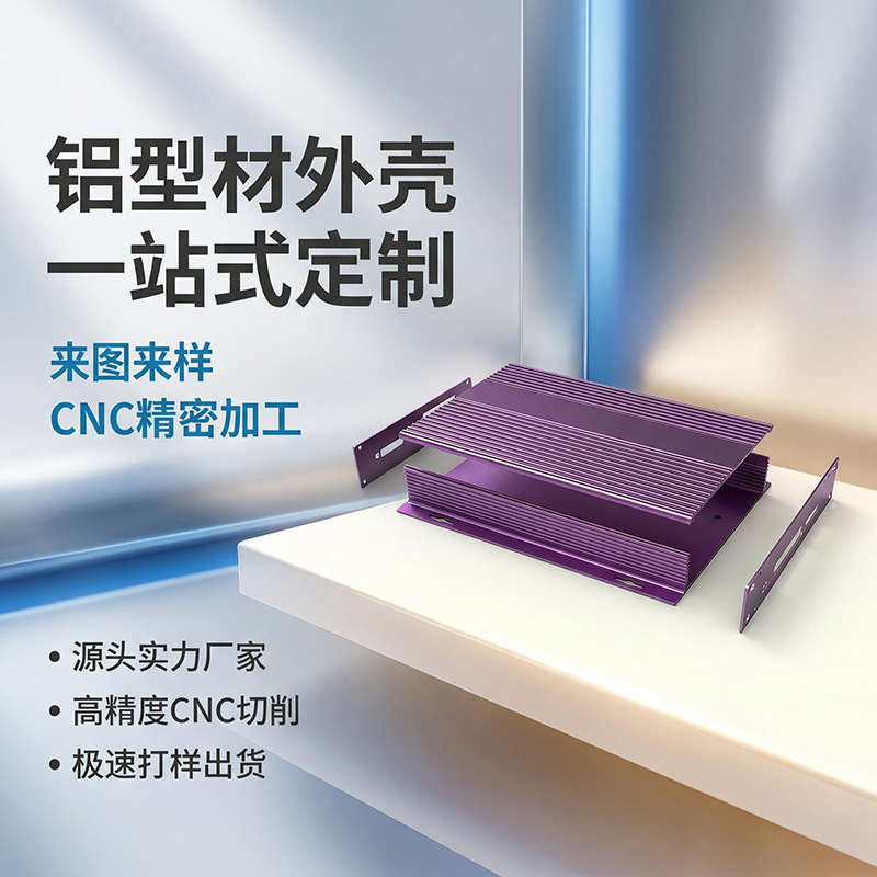 定制以太网交换机铝型材外壳串口机CNC加工5G模组变送仪铝合金壳