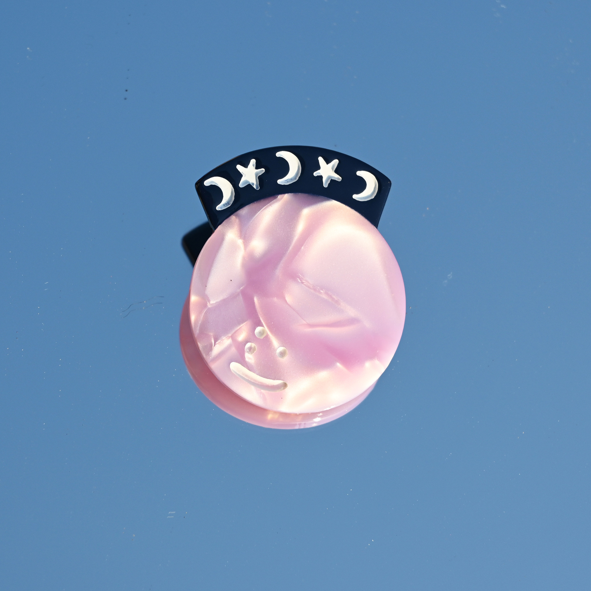 Clip de estilo de pintura al óleo pequeño clip de pico de pato fresco lindo clip lateral