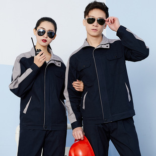 Pure cotton overalls suit men's labor protection clothing top welding clothing cotton factory clothing flame retardant clothing power plant tooling